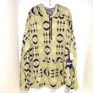 Brooklyn Cloth Men’s 4X Pullover Southwestern Style Hooded Sweatshirt